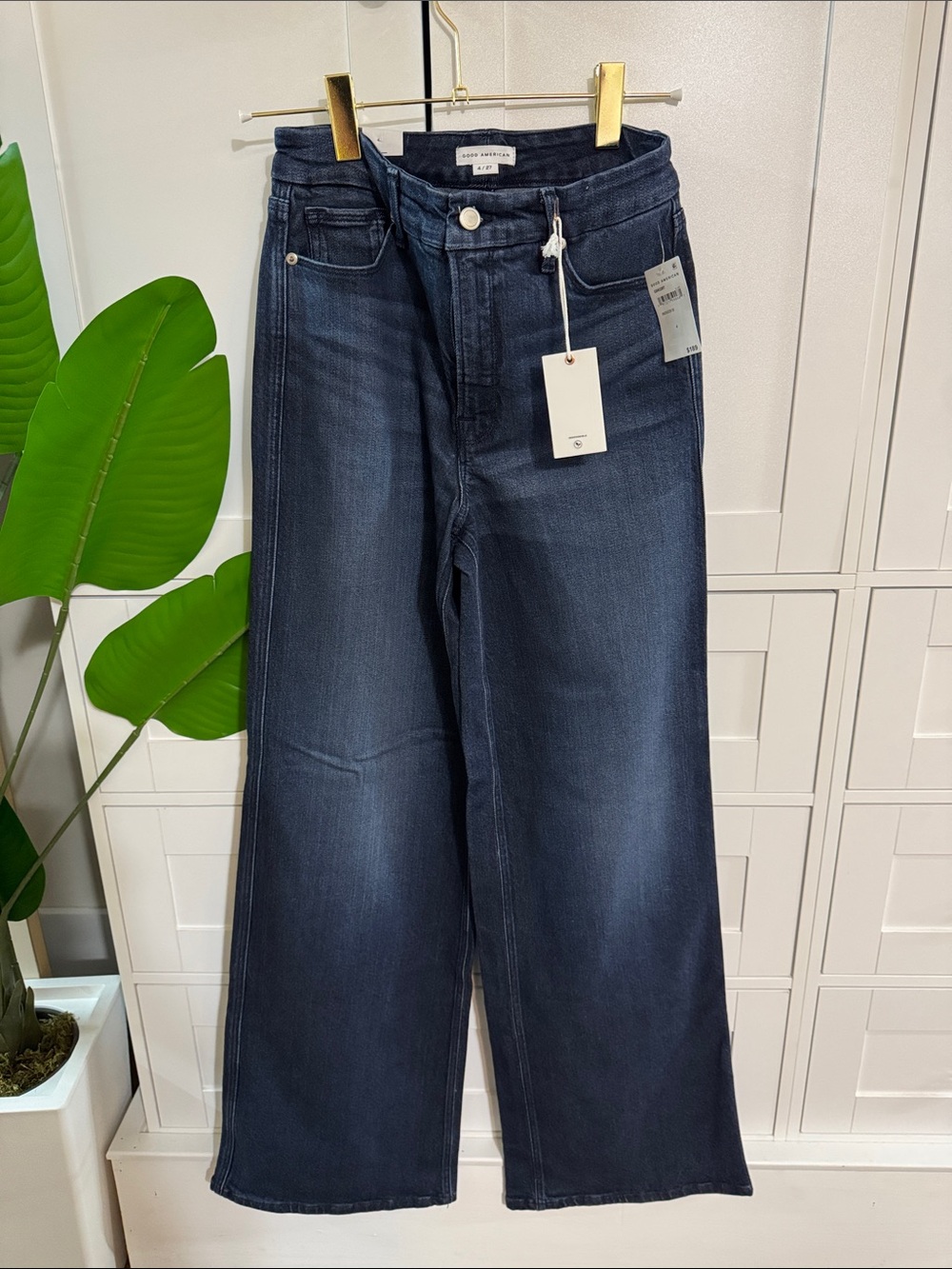 Wide Leg Dark Blue Women’s Jeans